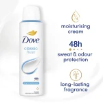 اسپری ضد تعریق Classic Fresh داو اصل