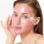 تست روی صورت ماسک شب روشن کننده مدی کیوب