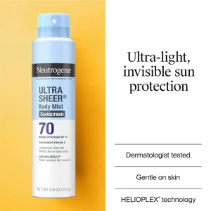 اسپری ضدآفتاب بدن نوتروژینا | SPF70 اصل