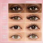 قبل و بعد ریمل حالت دهنده میبلین Lash Sensational