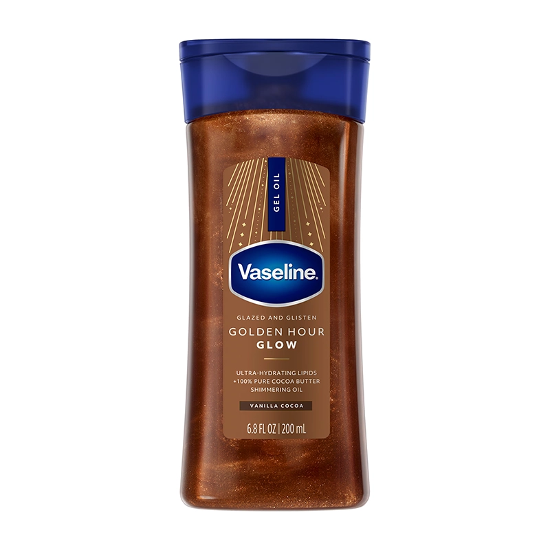 Vaseline Golden Hour Glow Bronze Body Shimmer Gel Oil خرید روغن بدن شاین دار وازلین