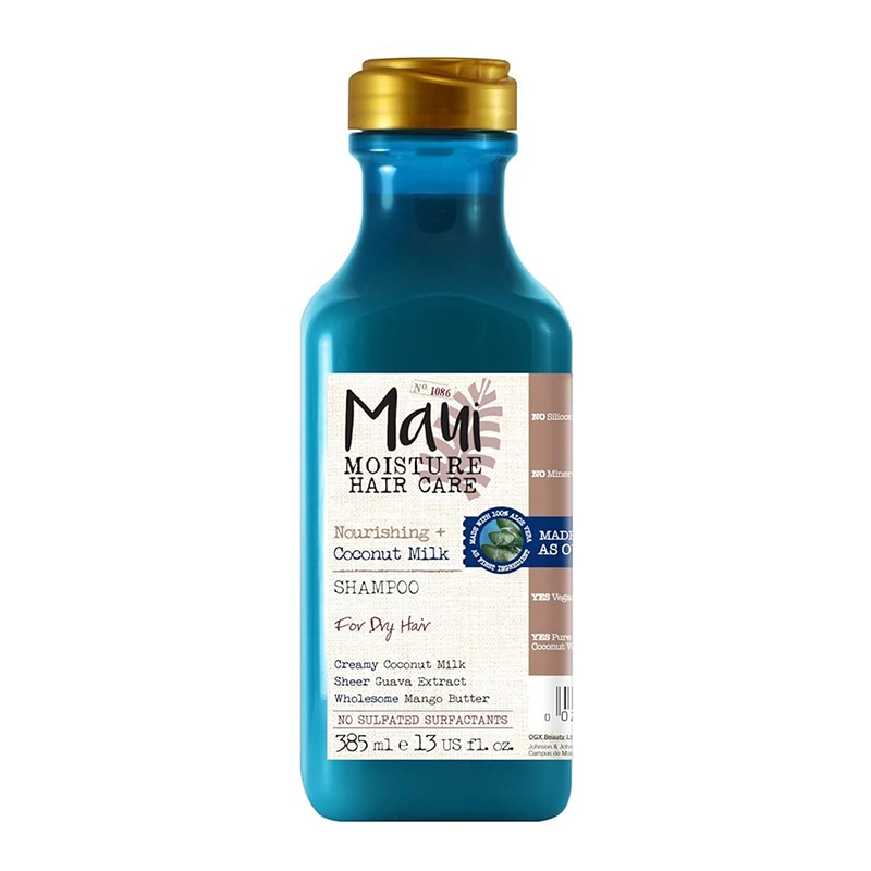 Maui Moisture Nourish & Moisture + Coconut Milk Shampoo خرید شامپو بازسازی کننده موی خشک مائویی مدل Coconut Milk