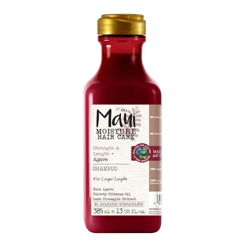 Maui Moisture Strength & Length + Agave Shampoo خرید شامپو تقویت و افزایش طول مو مائویی مدل Agave