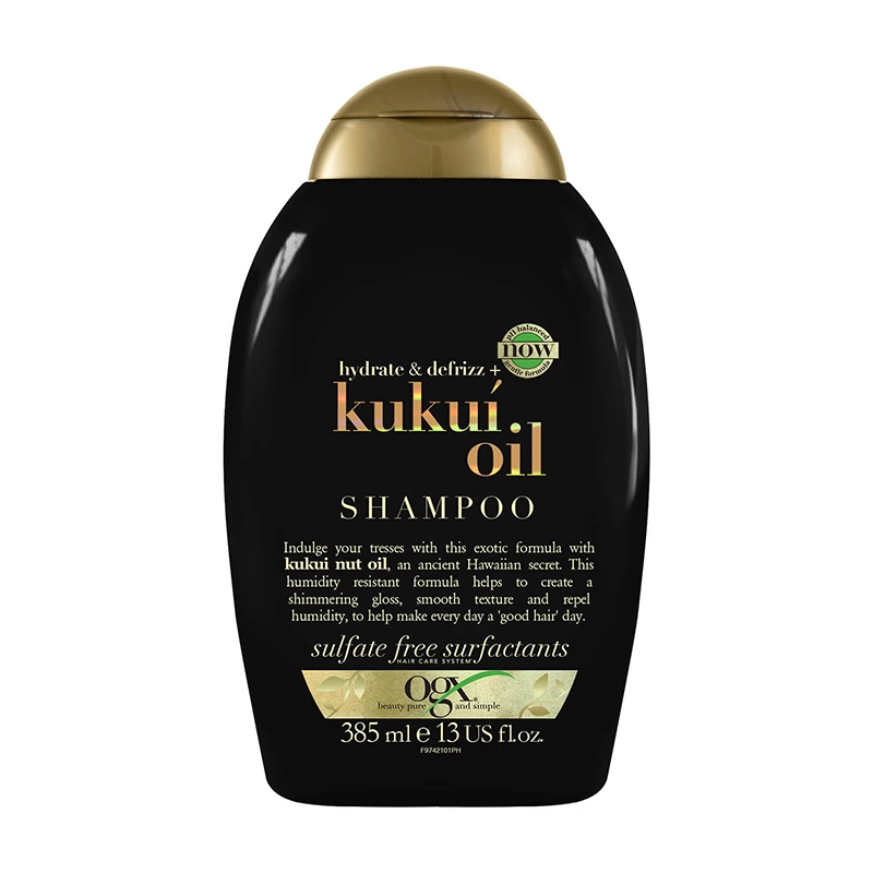 OGX Hydrate & Defrizz + Kukui Oil Shampoo خرید شامپو روغن کوکویی او جی ایکس Hydrate & Defrizz