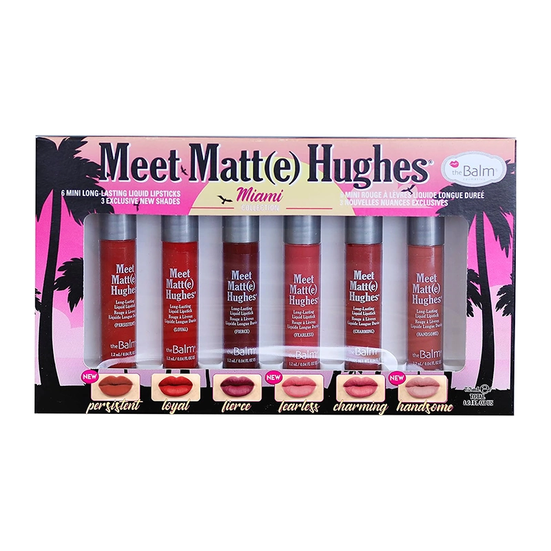 theBalm Meet Matt(e) Hughes Miami Kit خرید ست رژلب مایع مینی میت مت هیوز دبالم مدل Miami