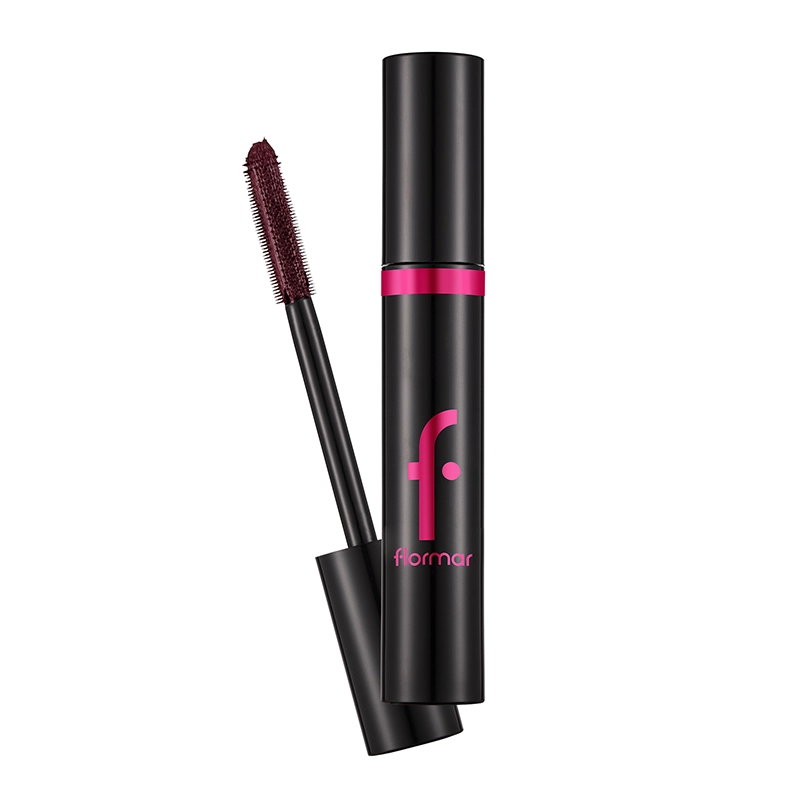 Flormar Color Your Life Mascara Khaki 004 Purple Plum خرید ریمل حجم دهنده بنفش فلورمار مدل 004 Purple Plum