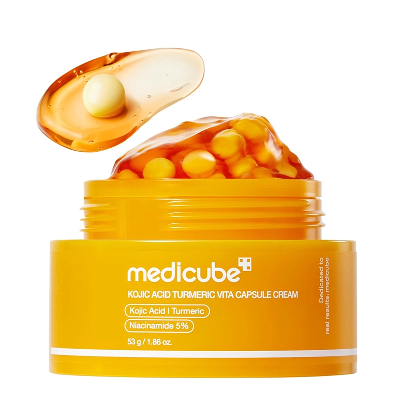 Medicube Kojic Acid Turmeric Vita Capsule Cream خرید کرم مدی کیوب کوجیک اسید و زردچوبه