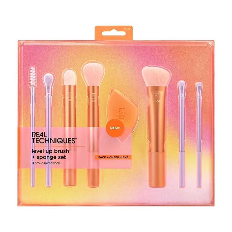 Real Techniques Level Up Brush + Sponge Set خرید ست براش و اسفنج ریل تکنیک لول آپ